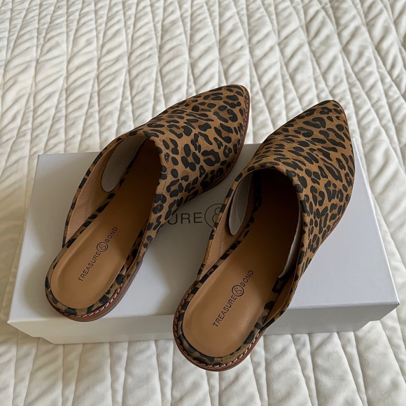 Treasure & Bond Rainey Leopard Print Mule Size 8 - Picture 13 of 13